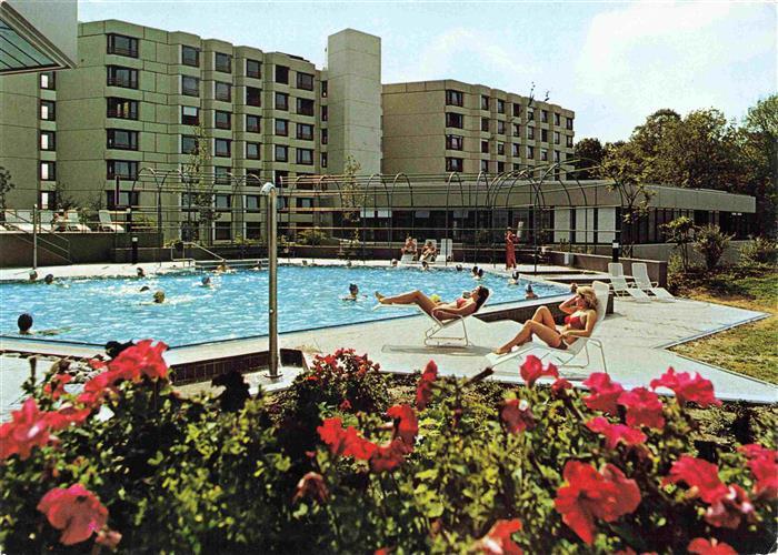 Bad Saeckingen BW Freiluft Thermalbad mit Kurklinik