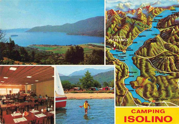 Fondotoce di Verbania IT Camping Isoline Panorama Restaurant Panoramakarte