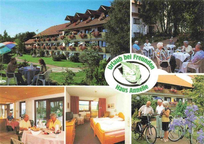 Preussisch-Oldendorf Haus Annelie am Wiehengebirge Gastraum Terrasse Zimmer
