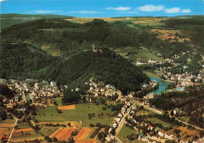 Nassau Lahn Fliegeraufnahme mit Schloss