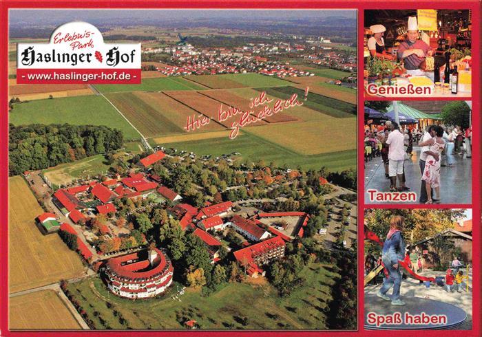 Kirchham Bad Fuessing Erlebnis Park Haslinger Hof Fliegeraufnahme Gastraum Tanze