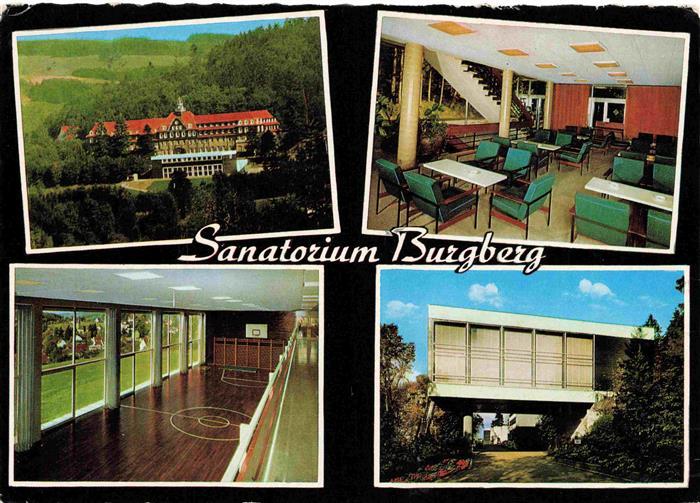 Denklingen Oberbergischer Kreis Sanatorium Burgberg Speiseraum Sporthalle