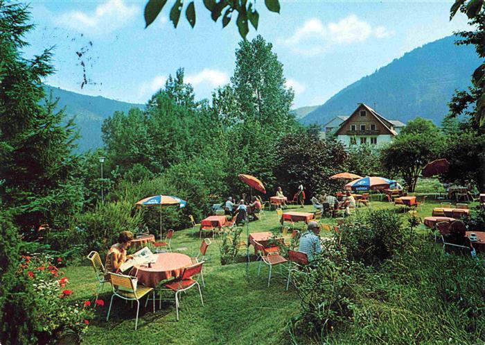 WILDBAD  Schwarzwald Waldcafe Restaurant Gaestehaus Hochwiese Garten