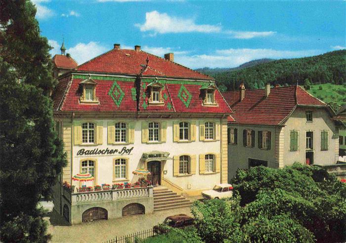 Zell am Harmersbach BW Hotel Badischer Hof