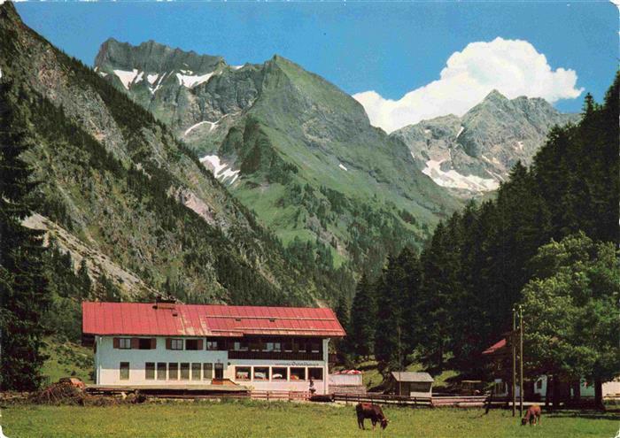 OBERSTDORF Bayern Oytalhaus mit Schneck und Gr Wilde
