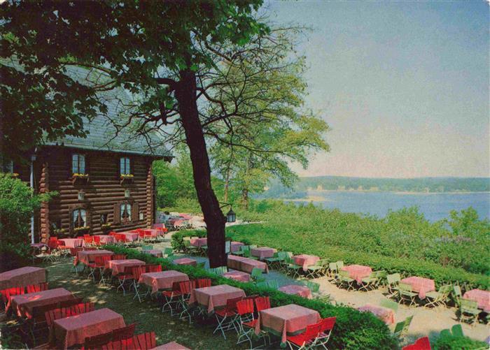 Wannsee Berlin Blockhaus Nikolskoe Freiterrasse