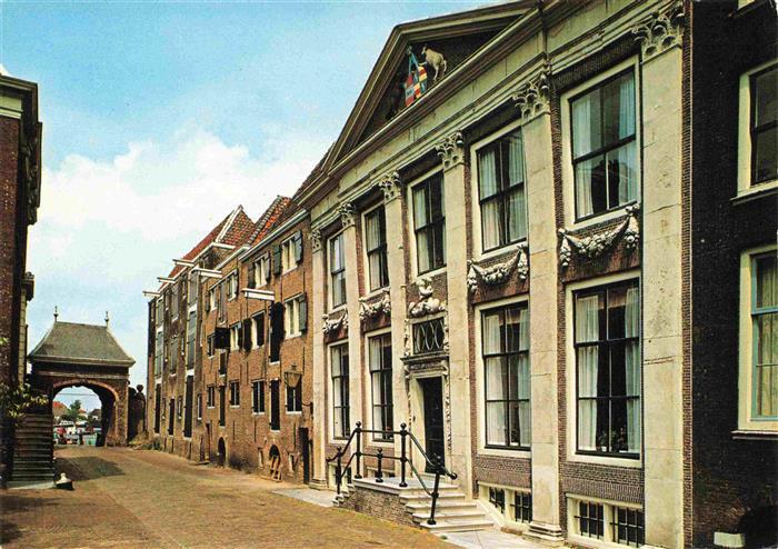 Dordrecht NL Huis Bevrschaep Op de achtergrond de Catharinapoort