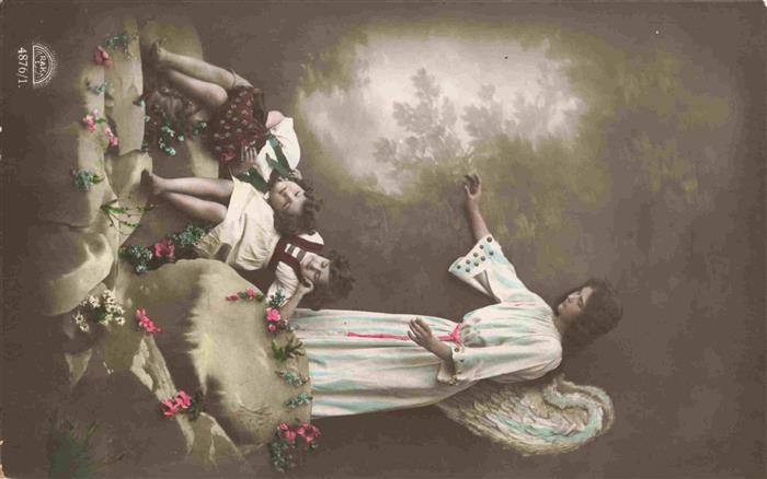 Foto RKL Nr. 4876/1 Engel schlafende Kinder