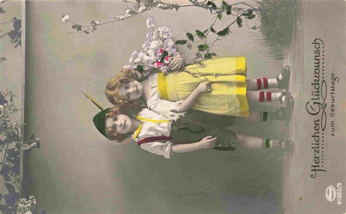 Foto Amag Nr. 61323/3 Glückwunsch Geburtstag Kinder