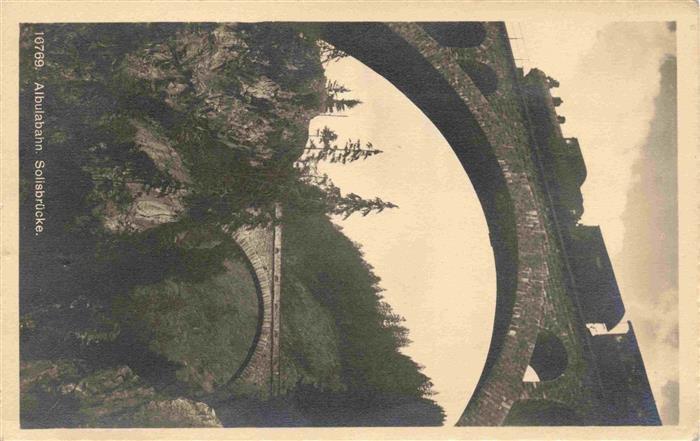 Eisenbahn Railway Chemin de Fer Albulabahn Salisbruecke