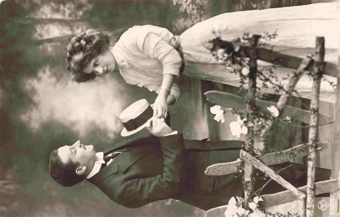 Foto AMB Nr. 68061/2 Mann Frau Hut