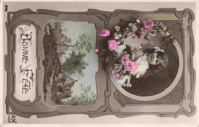 Foto AN Paris (Noyer) Nr. 946 Bonne Fete Kind Dorf