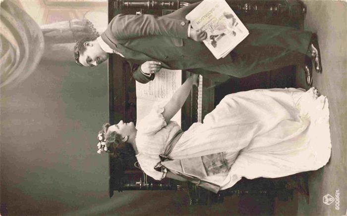 Foto AMB Nr. 60066/1 Frau Mann Klavier