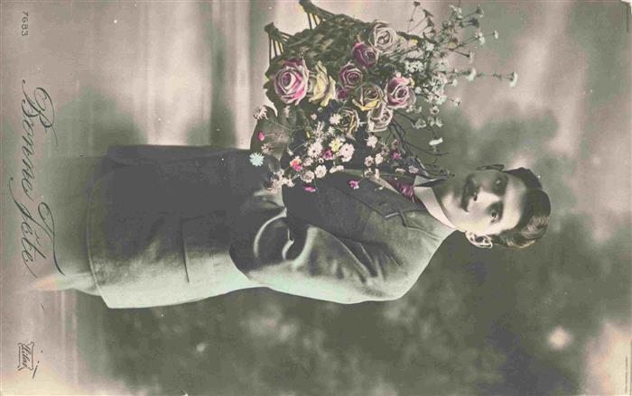 Foto Lilas Nr. 7683 Bonne Fete Mann Blümen