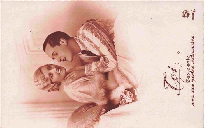Foto PC Paris Nr. 4400/3 Frau MannLiebespaar Coi