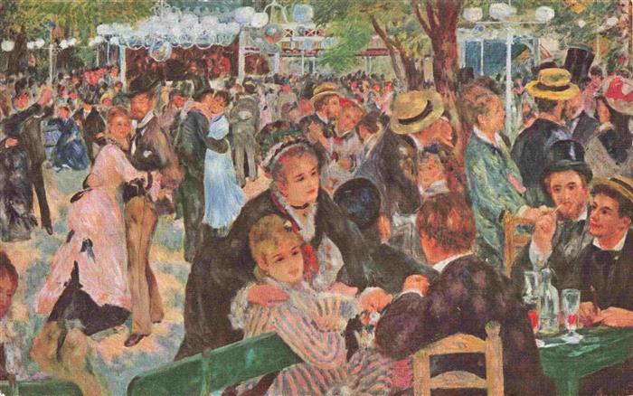 RENOIR Pierre-Auguste Kuenstlerkarte Parieser Nachtleben