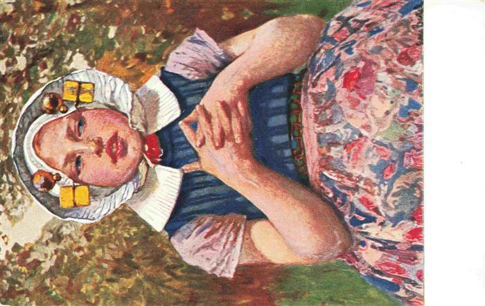 Bartels Prof. Hans von Kuenstlerkarte Jung Holland Jugend