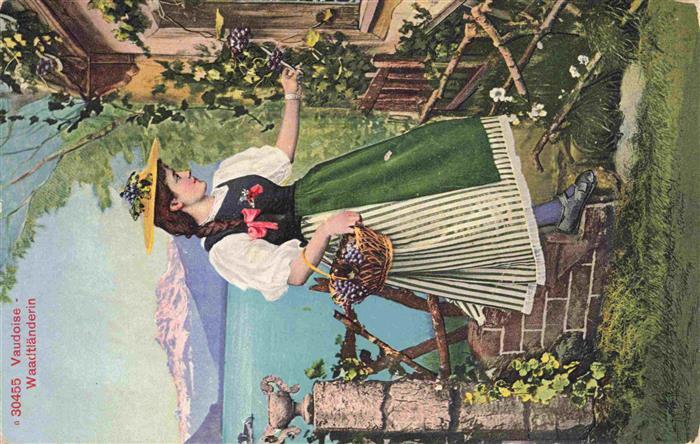 Trachten Schweiz Nr. 30455 Vaudoise Waadtlaenderin Wein