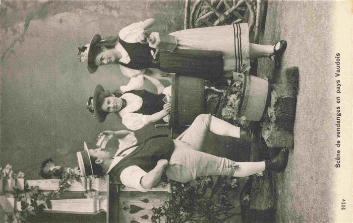 Wein Wine Vin Vino-- Scene vendanges pays Vaudois