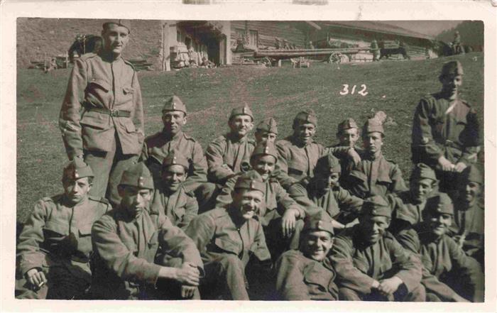 Militaria Schweiz Soldaten Gruppen Foto