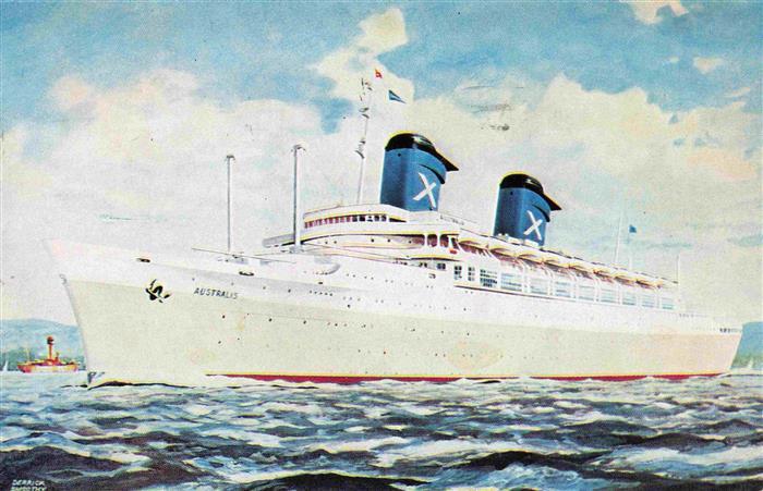 Dampfer Oceanliner S.S. Australisn Chandris Lines