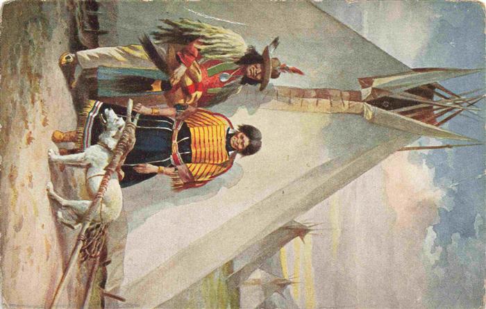 Indianer Native American Hund Wigwam Argentina