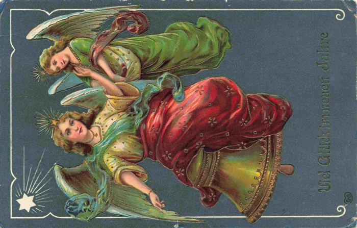 Verlag EAS Nr. Engel Neu Jahr Litho