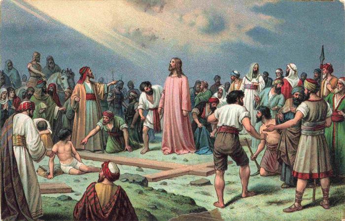 Jesus Christus Christentum Golgatha Jos Mathauser Kreuz