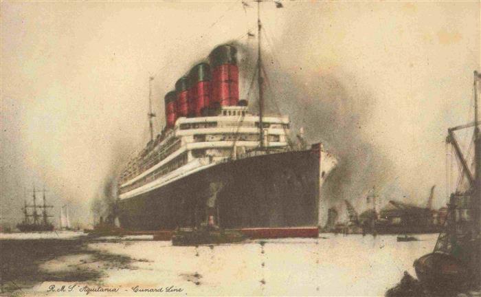 Dampfer Oceanliner R.M.S. Aquitania Gunart Line