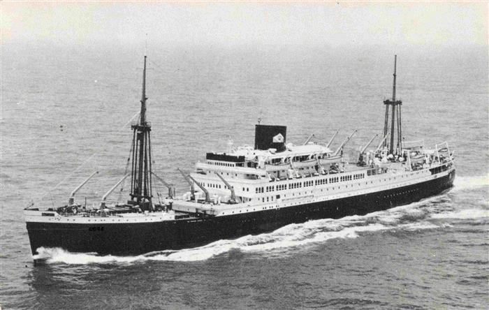 Dampfer Oceanliner Boisse Vain Ruys Tegelberg Royal Interocean Line