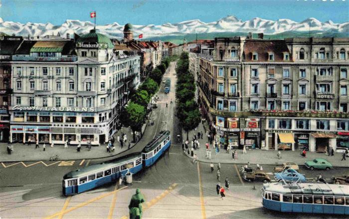 Strassenbahn Tramway-- Zuerich Bahnhofstrasse