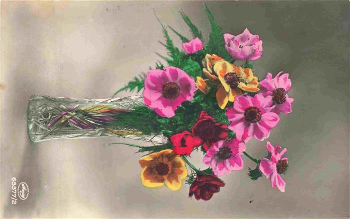 Foto Amag Nr. 63377/2 Blümenstraus Vase