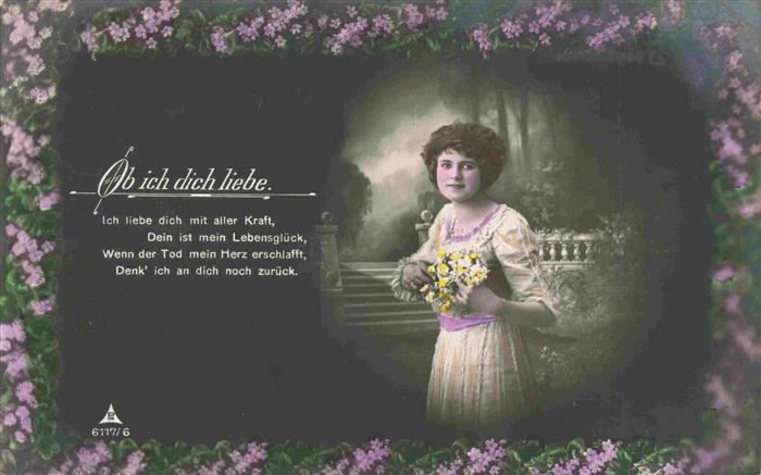 Foto PH Paris Nr. 6117/6 Frau Blümen liebe