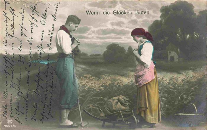Foto RPH Nr. 4686/6 Wen die Glocken läuten Frau Mann