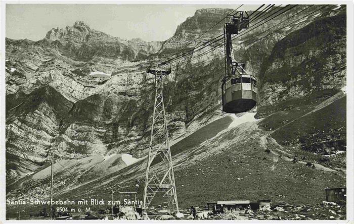 Seilbahn Cable-Car Telepherique Santis