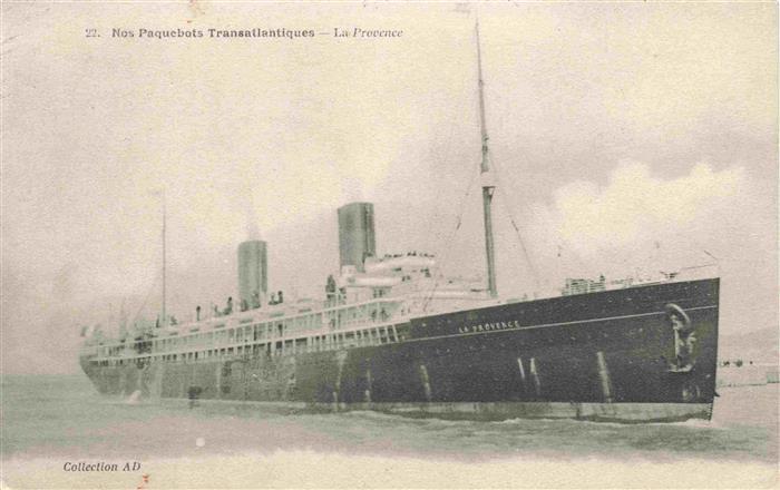 Dampfer Oceanliner Nos Paquebots Transatlantiques La Trovence