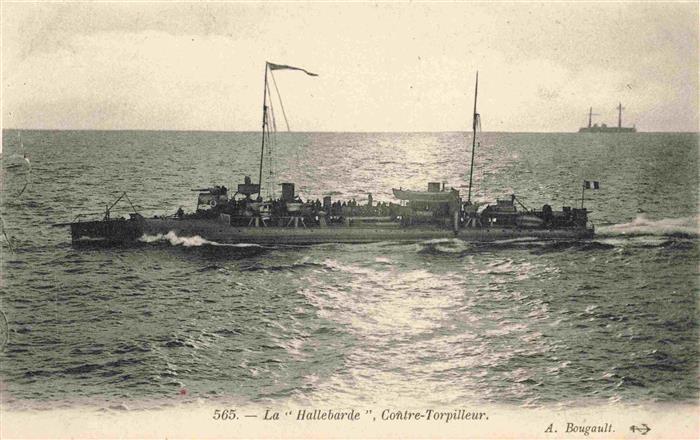 Schiffe Ships Navires Hallebarde Conter Torpilleur