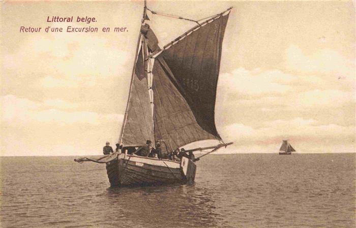 Segelboote Segelschiffe Sailing Voile Vela-- Littoral belge