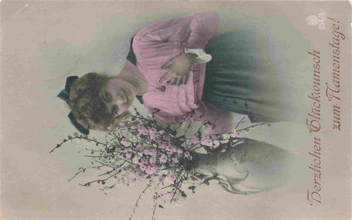 Foto CTO Nr. 854-5 Namenstage Mädchen Blümen