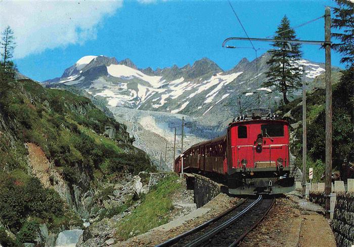 Zahnradbahn Standseilbahn Furniculaire Rack Railway-- Furka Oberalp Gletsch Gale