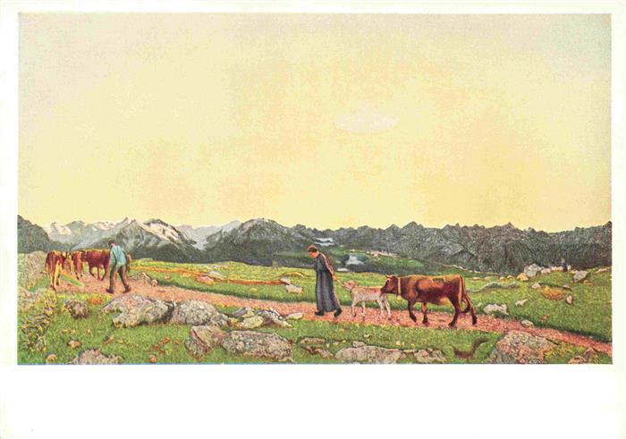 Segantini Giovanni Kuenstlerkarte Nr. 1594 Sein La Natura