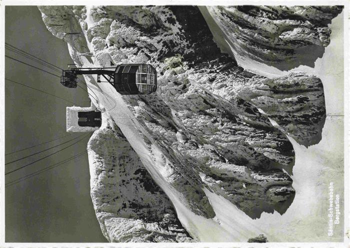 Seilbahn Cable-Car Telepherique Saentis Bergstation