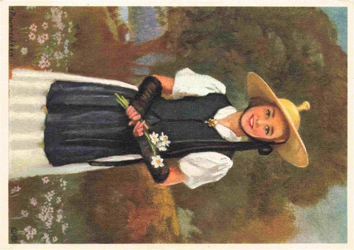 BARRENSCHEEN HERMANN (1882-1953) Kuenstlerkarte Nr. 2564 Costumes Suisses Vaud