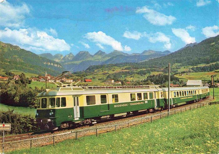 Eisenbahn Railway Chemin de Fer Bodensee Togenburg Nesslau Neu St. Johann