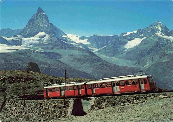 Eisenbahn Railway Chemin de Fer Gornergratbahn Matterhorn
