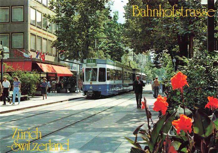 Strassenbahn Tramway-- Schweiz Zuerich Bahnhofstrasse
