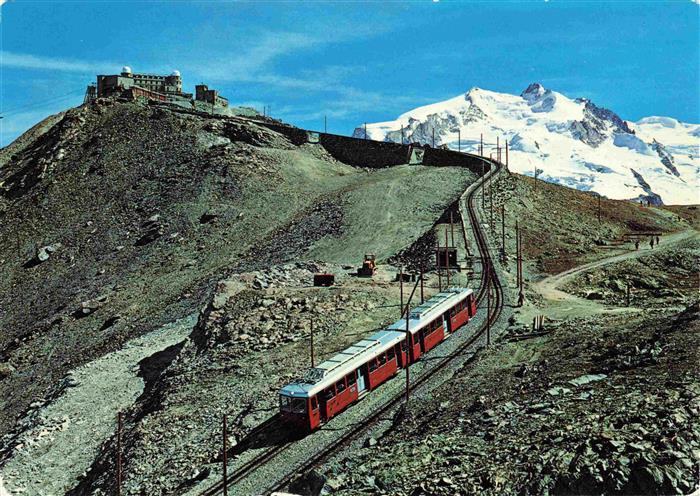 Zahnradbahn Standseilbahn Furniculaire Rack Railway-- Zermatt GornergratbahnMont