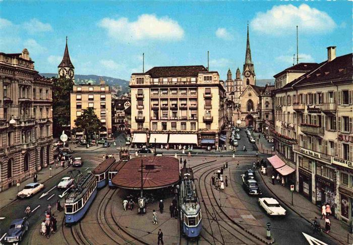 Strassenbahn Tramway-- Zuerich Paradenplatz