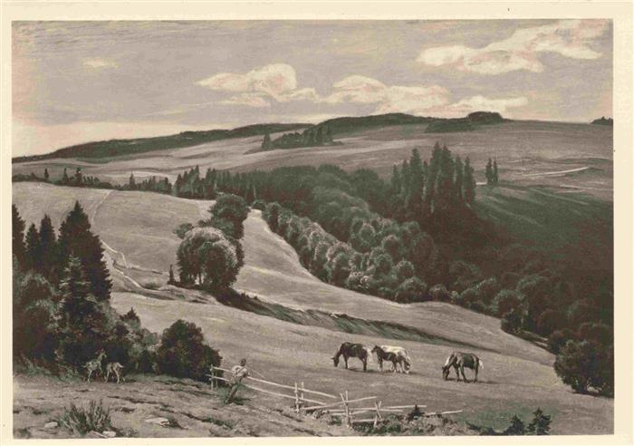 Verlag HDK Haus der Deutschen Kunst Nr. 403 Muenchen Gustav Traub Abendschatten