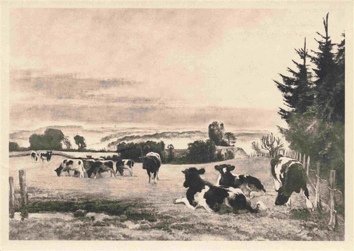 Verlag HDK Haus der Deutschen Kunst Nr. 549 Muenchen Carl Weisgerber Abend im Be